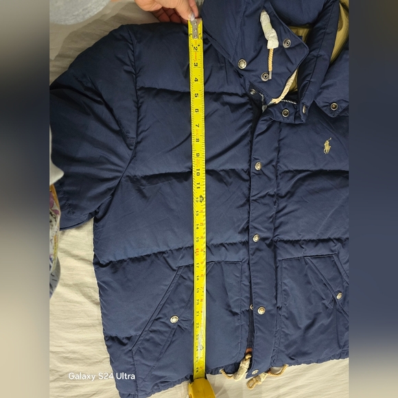 Polo by Ralph Lauren Men's Blue and Tan Puffer Jacket. Brand New W/O Tag - Picture 9 of 12